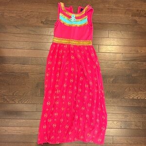 Disney Jasmine Pink Maxi Dress Mad Engine Girls M 7/8 Disney Bounding Vacation